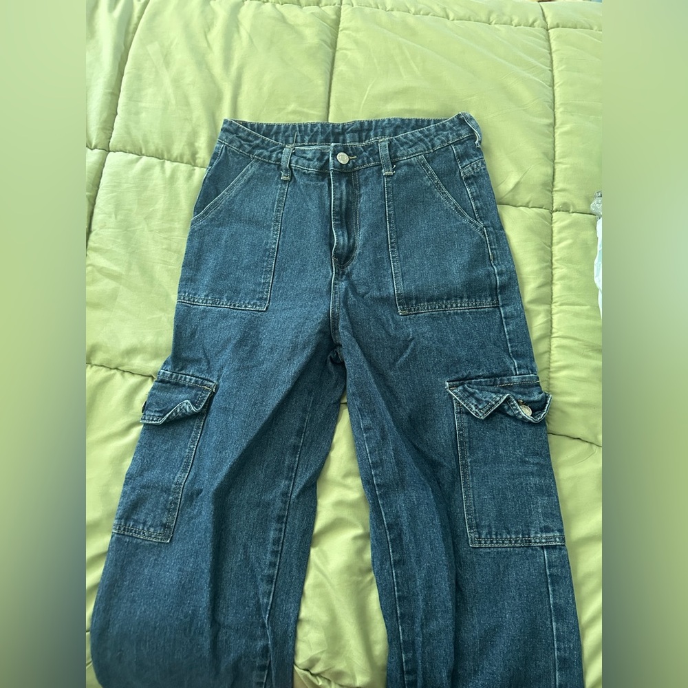 Blue Cargo Jeans